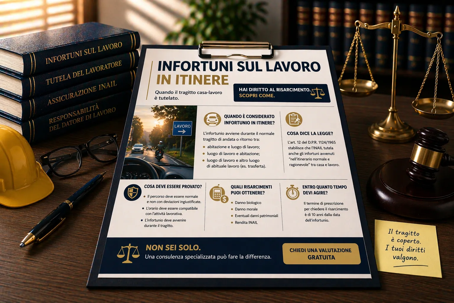 Risarcimento per Infortunio in Itinere